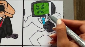 РИСУЕМ ВСЕХ ПЕРСОНАЖЕЙ ИЗ СКИБИДИ ТУАЛЕТ SKIBIDI TOILET #2