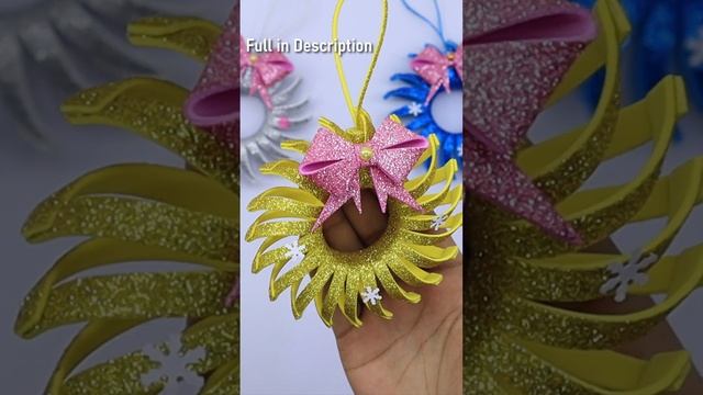 DIY Christmas Decorations Ideas?Christmas Tree Decor?Christmas Ornaments with Glitter Foam