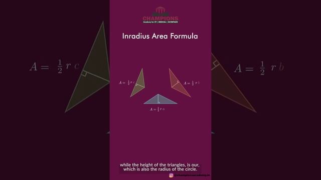 Animated proof of Inradius Area Formula