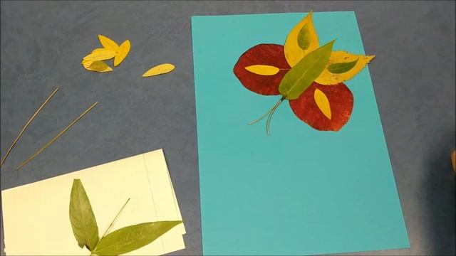 Осенняя поделка из листьев - Бабочка | Autumn leaf craft смотреть онлайн