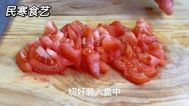 2個西紅柿1把金針菇，我家來客必做的一道家常菜，暖心暖胃，真香，【民寒食藝】，#西紅柿金針菇料理，#西紅柿金針菇食譜 ，Tomatoes and Enoki Mushrooms
