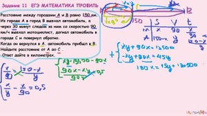 11 задание ЕГЭ матем проф Расстояние между городами А и В  равно 150 км. Из города