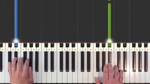 Ludovico Einaudi - Nuvole Bianche - Piano Tutorial Easy - How To Play (Synthesia)