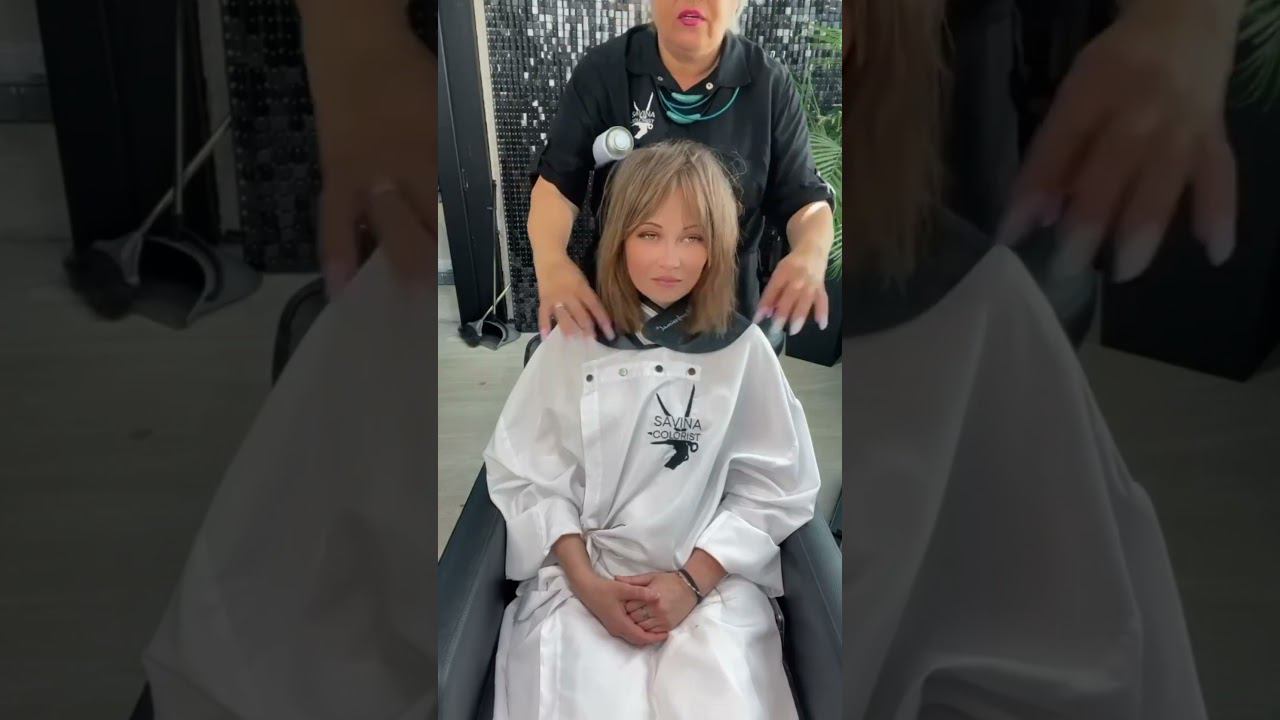 КАСКАД НА ТОНКИЕ ВОЛОСЫ С ЧЁЛКОЙ-ШТОРКОЙ/CASCADE ON THIN HAIR WITH BANGS-CURTAIN #модаикрасота