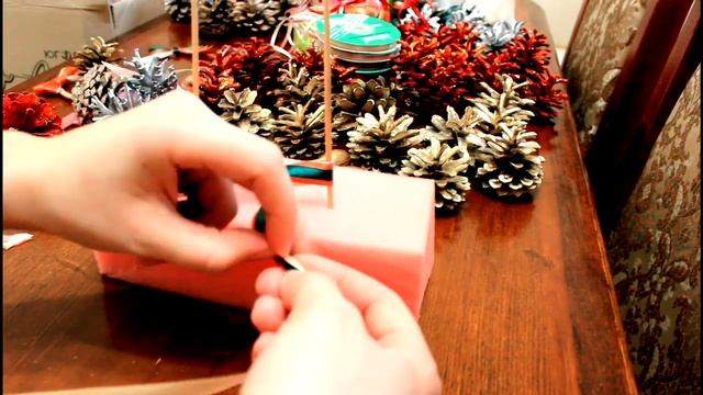 Новогодний бант на елку. Новогодние игрушки своими руками. бантизлент Новогодниеподелки