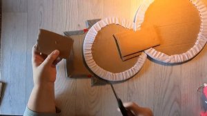 Большой снеговик на стену / Очень просто сделать