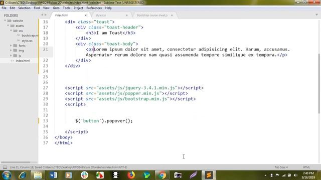 22.Responsive Web Design Course Live Class(Bootstrap 4 Part 18)