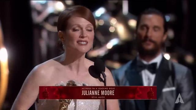 Julianne Moore Winning Best Actress | 87th Oscars (2015) смотреть онлайн