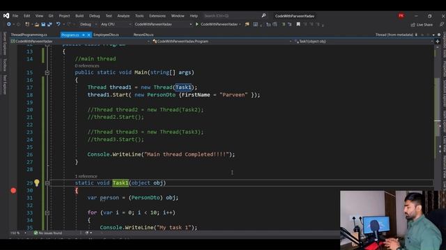 intro to thread | Single vs multi thread | Foreground thread vs Background thread | csharp | dotnet