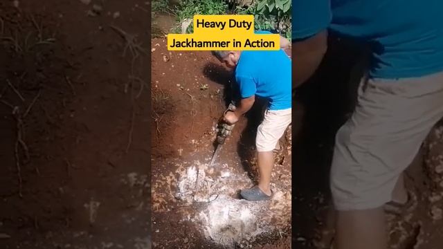 Heavy Duty Jackhammer in Action