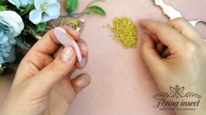 Как обработать край / Американский способ обработки края броши бисером/Beading edge stitch. Tutoria
