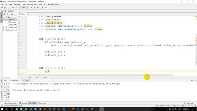 Tkinter Python GUI Tutorial For Beginners - Create Simple Paint Application Using Tkinter