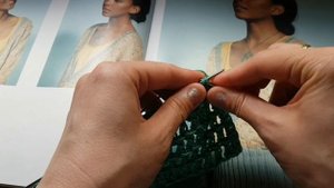 Вяжем креативную филейную сеточку спицами ??♀️ knitting pattern.