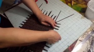 МК?Корзина для пикника из газетных трубочек. Ч.2