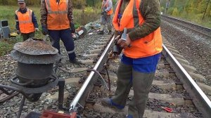 Алюминотермитная сварка рельсов.ПЧ-22