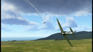 Як-7б против Macchi C.202 Folgore, сбил итальянский истребитель, бой на виражах