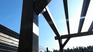 Красивые ПЕРГОЛА ВЕЛИКАН своими руками. Из бруса 200/200 и лавкой 4 метра , 6 на 4 м с крыльцом