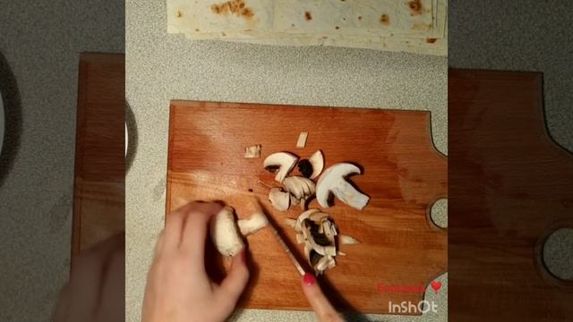 Пирожки из лаваша с курицей и грибами #лаваш#пирожкиизлаваша#пирожки
