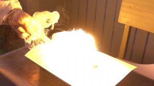 Реакция медного термита в замедленной съемке Slow Motion!