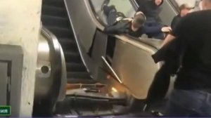 Эскалатор в Риме! Кто виноват в поломке эскалатора?