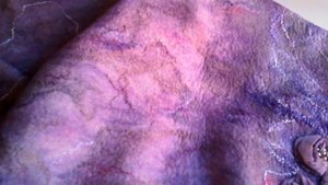 Валяный палантин из шерсти .Nuno felting. Felting of the finest merino wool. My works.