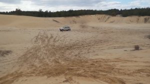 Катаемся по песку на Lada Niva Шевроле Нива и Jeep Wrangler (broke down)