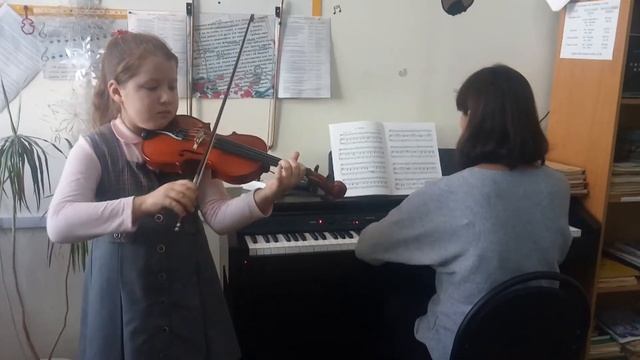 Хоровод Н.Бакланова исп.Набиева Алиса (скрипка) смотреть онлайн