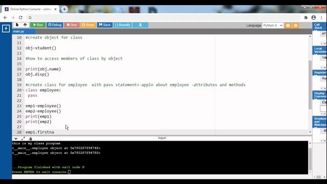 PYTHON CLASS AND OBJECT | HOW TO CREATE CLASS IN PYTHON | PYTHON __init__ METHOD
