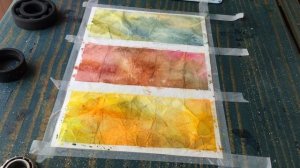 Мятая бумага. Акварельные фактуры