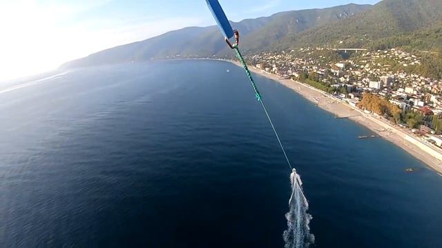 Гагра. Полёт на парашюте. смотреть онлайн