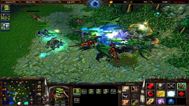 Warcraft 3 || Thrall and all Orcs kills Archimonde