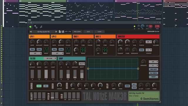 FREE TAL-NoiseMaker Analog Synth VST  350 FREE Presets 