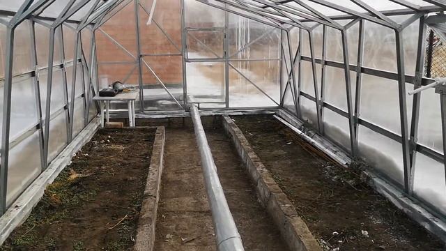 Окончание и доработка теплицы из профиля для гипсокартона 6-я часть смотреть онлайн