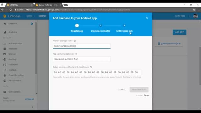 AWS SNS - Firebase смотреть онлайн
