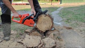 Husqvarna 340 próbavágás