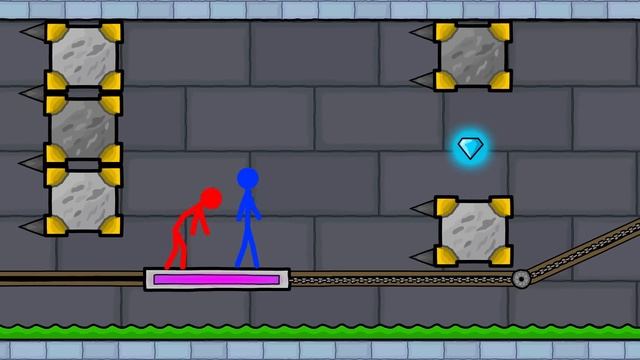 Watergirl And Fireboy Stickman Animation-(İce Light Temple) :Diamond Parkour