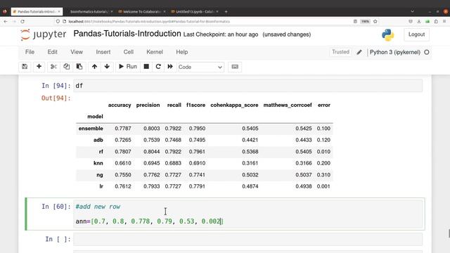 How to Add New Rows to a Pandas Dataframe