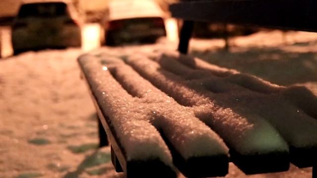 Ночь, снег, Краснознаменск, 19 12 2018 смотреть онлайн