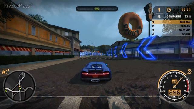 NFS Most Wanted | Bugatti Chiron Mod Gameplay [1440p60]