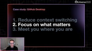 Productivity++ with GitHub for Mobile, Desktop, and CLI - GitHub Universe 2020