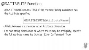 Essbase @ISATTRIBUTE Function