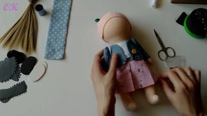 Как сшить интерьерную куклу. Часть 2. Одежда для куклы