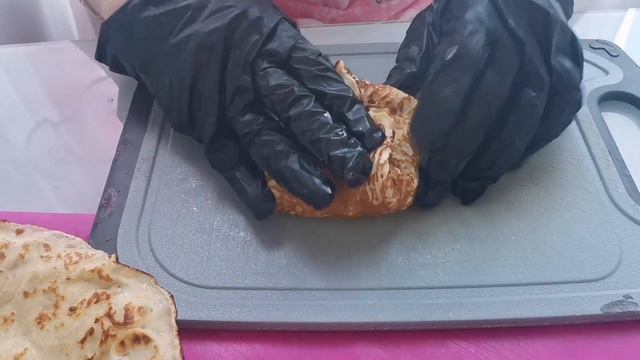 Запеченные блины с ветчиной и шампиньонами смотреть онлайн