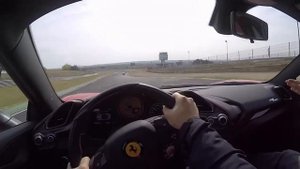 FERRARI 488 GTB test drive on track, acceleration, exhaust SOUND!!
