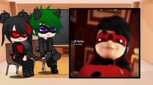 MLB reacts to Shadybug and Claw Noir | Miraculous Ladybug | Gacha Club