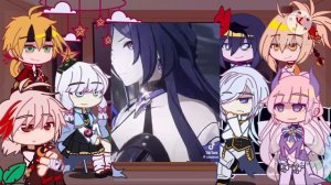 💜✨ Genshin Impact React to Raiden Ei as Acheron || Gacha Club || Hsr