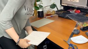 Печать логотипа на пазлах. Термопресс