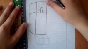 Как нарисовать крипера из майнкрафта
