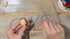 Делаем лицо для ватной игрушки "Баба Яга". Пошаговый мастер-класс