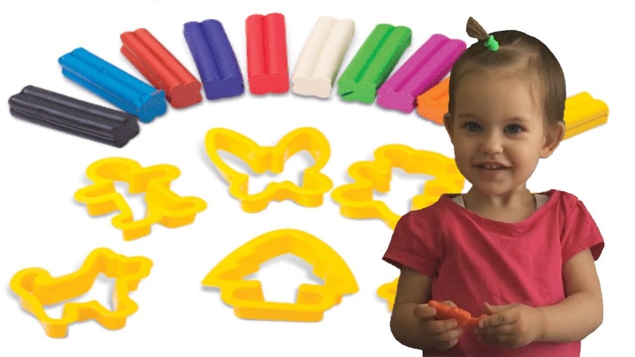 Лепим из пластилина Play Doh животных и растения